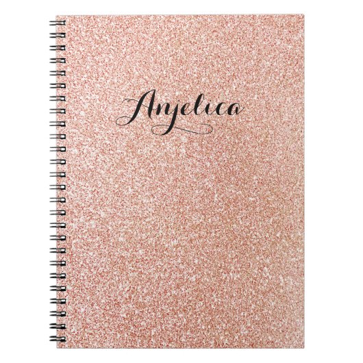 Rosen Gold Imitate Glitzer - benutzerdefinierter S Notizblock (Vorderseite)
