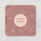 Rosen gold Moderne Kunst Deko Quadrat Visitenkarte (Vorderseite)