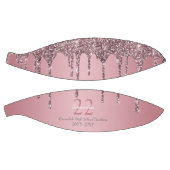 Rosen Gold Pink Glitzer Tropfen Name Team Number Y Basketball (Panele)