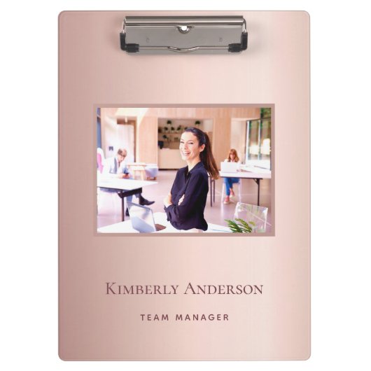 Rosen gold Rosa Foto Firmensport Klemmbrett (Vorderseite)