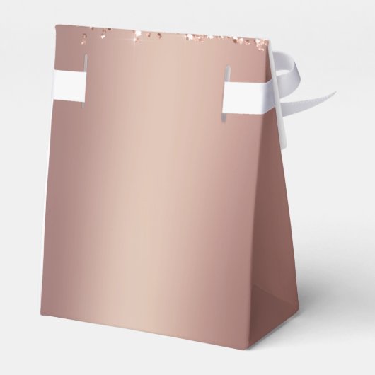 Rosen Gold Rosa Monogram Glitzer Eyelashes Geschenkschachtel (Rückseite)