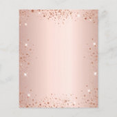 Rosen gold Schwarz Glitzer Glitzern Skript-Bar-Men (Rückseite)