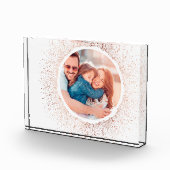 Rosen Gold Snowflake Weihnachtsfeiertag Foto Block (Rechts)