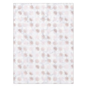 Rosen-Gold-u. Marmor-Schneeflocke-Weihnachtsmuster Tischdecke (Vorderseite)