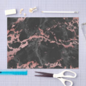 Rosen-Gold und schwarzer Marmor Seidenpapier (Handwerk)