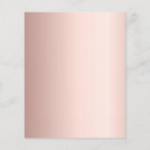 Rosen gold Zuhause Zuhause-Bewegende Ankündigung (Rückseite)