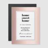 Rosen gold Zuhause - Zuhause-Bewegtkartenmagnet Magnetkarte (Vorne/Hinten)