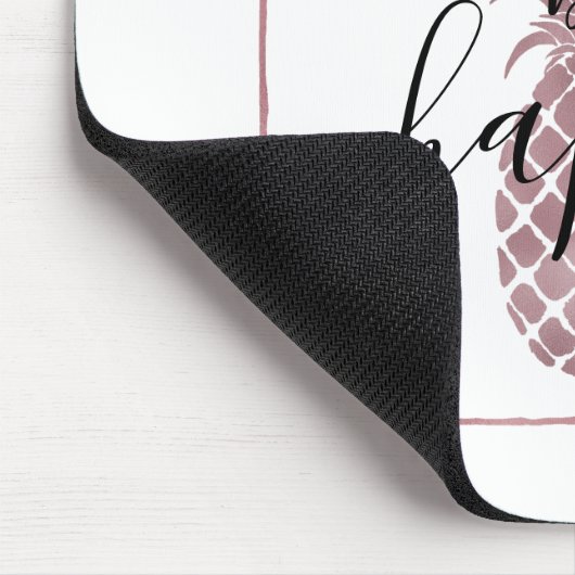 Rosen-Goldananas Mousepad (Ecke)