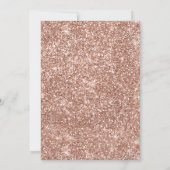 Rosen-Goldbaby besprühen Baby-Duschen-Einladung Einladung (Rückseite)