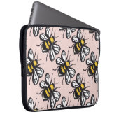 Rosen-Goldbescheidener Hummel-Laptop-Kasten Laptopschutzhülle (Vorne Rechts)