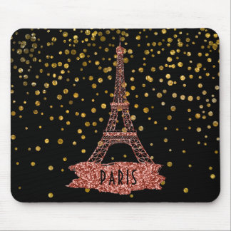 Rosen-Goldbezaubernde Confetti-Punkte Mousepad