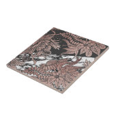 Rosen-GoldBlumen und moderner schwarzer und Fliese (Seite)