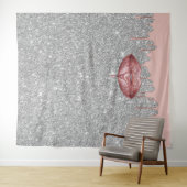 Rosen-Goldbratenfett-Lippensilberne Wandteppich (Beispiel (Horizontal))