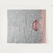 Rosen-Goldbratenfett-Lippensilberne Wandteppich (Vorderseite (Horizontal))