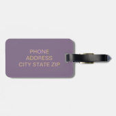 Rosen-Goldconfetti des eleganten Kükens punktiert Gepäckanhänger (Rückseite horizontal)