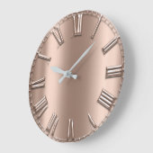 Rosen-Goldentlastungs-Metalldünne silberne Große Wanduhr (Winkel)