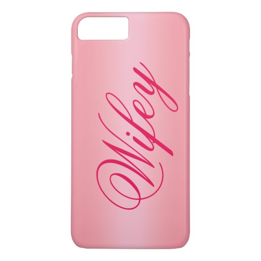 Rosen-Goldentzückender Wifey iPhone 7 Fall Case-Mate iPhone Hülle (Rückseite)