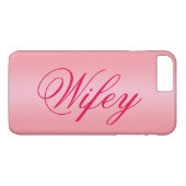 Rosen-Goldentzückender Wifey iPhone 7 Fall Case-Mate iPhone Hülle (Rückseite (Horizontal))