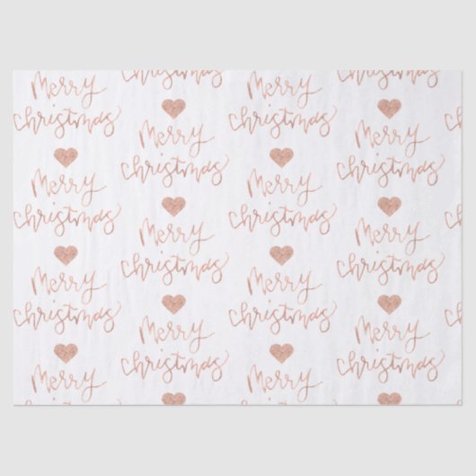 Rosen-Goldfrohe Weihnacht-Seidenpapier Seidenpapier (Vorderseite)