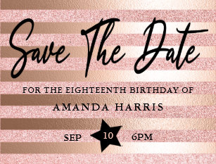 Save The Date Postkarten Fur Geburtstage Zazzle De