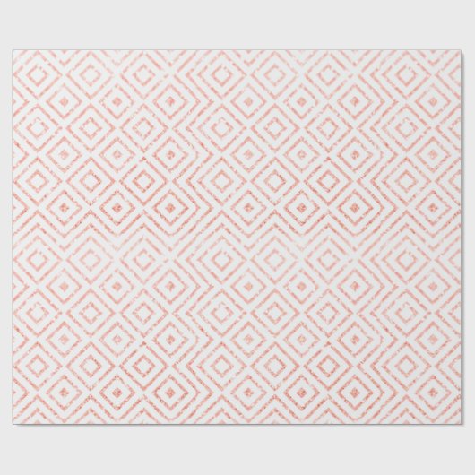 Rosen-GoldGlitzer-Diamanten Geschenkpapier (Flach)