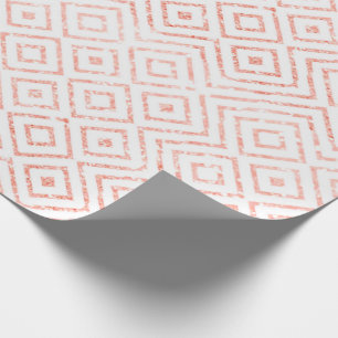 Rosen-GoldGlitzer-Diamanten Geschenkpapier