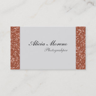 Rosen-GoldGlitzer-personalisierte Geschäfts-Karten Visitenkarte