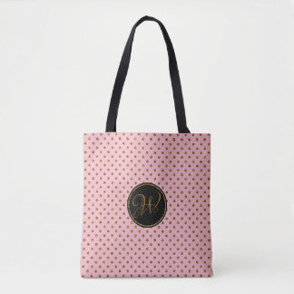 Rosen-GoldGlitzer-Polka-Punkte der Tasche