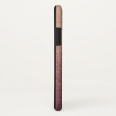 Rosen-GoldGlitzer-Sand-visuelles Beschaffenheit Case-Mate iPhone Hülle (Hinten/Rechts)