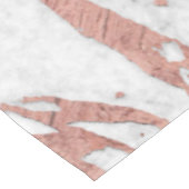 Rosen-GoldImitat-Folie und weißes Marmormuster Tischdecke (Schrägansicht)