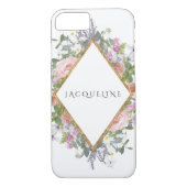 Rosen-GoldImitat-geometrischer moderner Case-Mate iPhone Hülle (Rückseite)