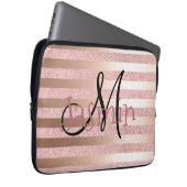 Rosen-GoldImitat Glitter& Laptopschutzhülle (Vorne Rechts)