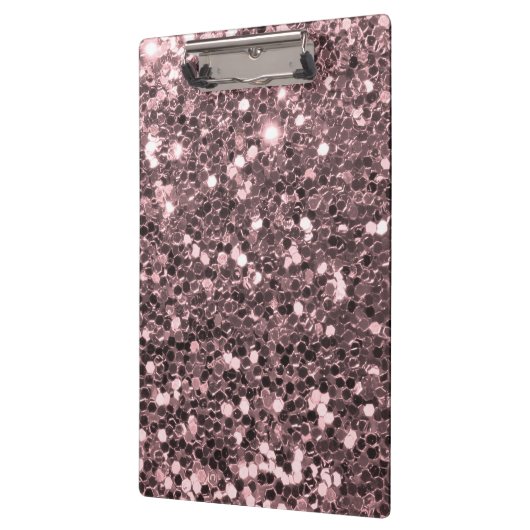 Rosen-GoldImitat-Glitzer-Glitzern Klemmbrett (Links)