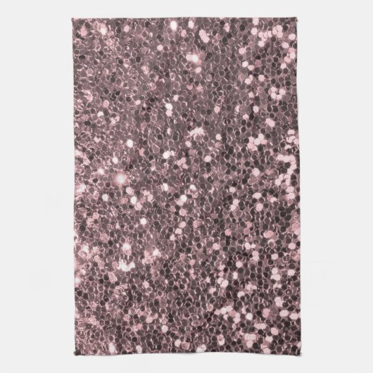 Rosen-GoldImitat-Glitzer-Glitzern Küchentuch (Vertikal)