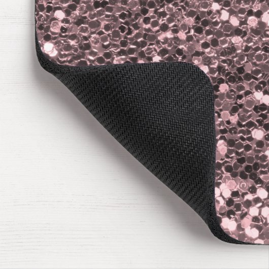 Rosen-GoldImitat-Glitzer-Glitzern Mousepad (Ecke)