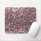 Rosen-GoldImitat-Glitzer-Glitzern Mousepad (Mit Mouse)