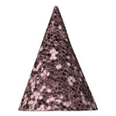 Rosen-GoldImitat-Glitzer-Glitzern Partyhütchen (Rechts)