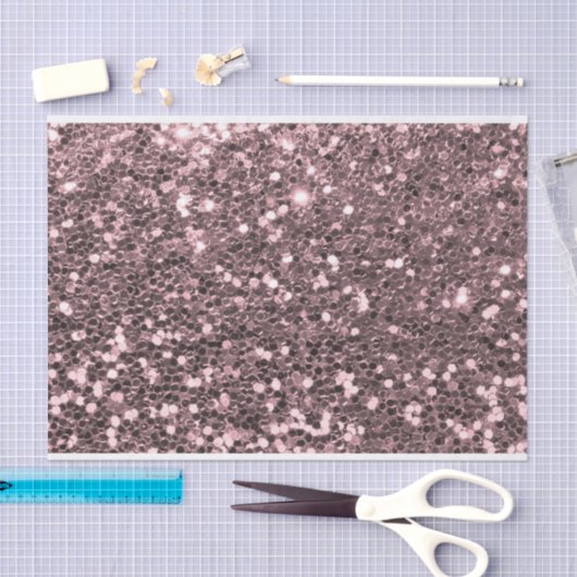 Rosen-GoldImitat-Glitzer-Glitzern Seidenpapier (Handwerk)