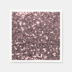 Rosen-GoldImitat-Glitzer-Glitzern Serviette