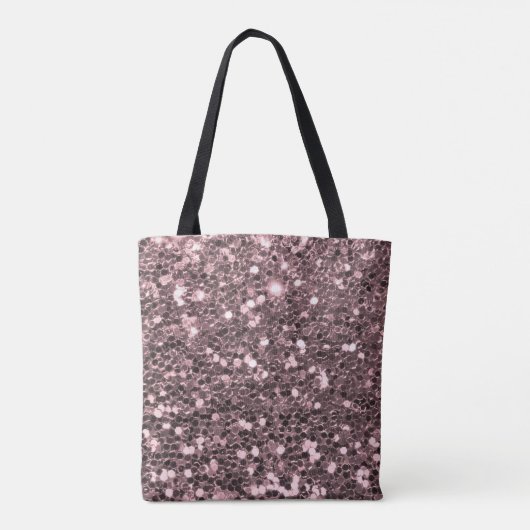 Rosen-GoldImitat-Glitzer-Glitzern Tasche (Rückseite)