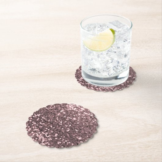 Rosen-GoldImitat-Glitzer-Glitzern Untersetzer (Vor Ort)