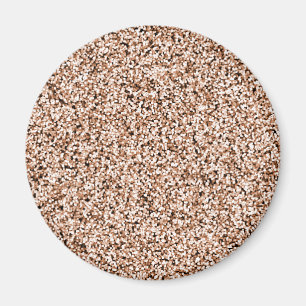 Rosen-GoldImitat-Glitzer Magnet