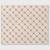 Rosen-Goldkarierte Glitzern Geschenkpapier (Flach)