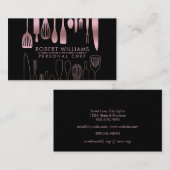 Rosen-GoldKochs-Küche bearbeitet Visitenkarte (Vorne/Hinten)