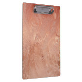 Rosen-Goldkupfer-Pfirsich-Sand-Korn-Strudel Klemmbrett (Rechts)