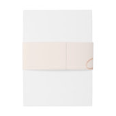 Rosen-GoldLiebe Wedding Einladungsbanderole (Rückseitenbeispiel)