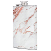 Rosen-Goldmarmor Flachmann (Links)