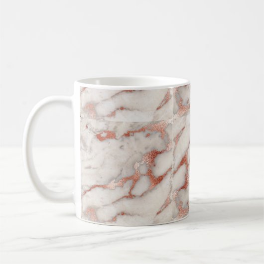 Rosen-Goldmarmor-Tasse Kaffeetasse (Links)