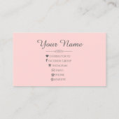 Rosen-Goldmeerjungfrau LipSense Make-upkünstler Visitenkarte (Rückseite)