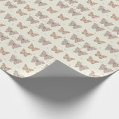 Rosen-Goldmetallisches Geschenkpapier (Ecke)